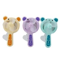 QuStars Valued Pack 3 Portable Hand Press Cooling Cartoon Animal Mini Toy Hand-held Fan (Bear) - B07FGWLS6Q